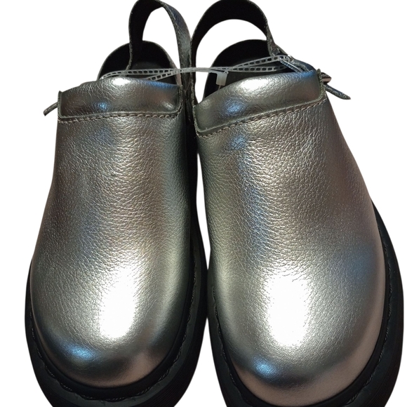 Dr. Martens Shoes - Silver Women's Slip-On Shoes